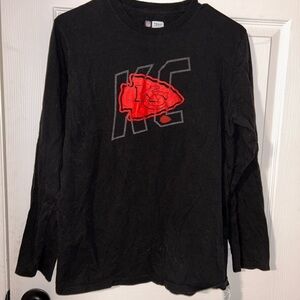 NFL Kansas City Chiefs Black Shirt with Red Logo